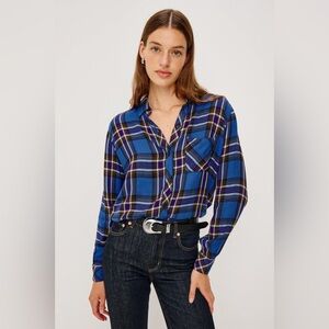 Rails Hunter Plaid Button-Down Shirt – Size XS